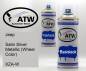 Preview: Jeep, Satin Silver Metallic (Wheel Color), XZA-W: 400ml Sprühdose + 400ml Klarlack - Set, von ATW Autoteile West.